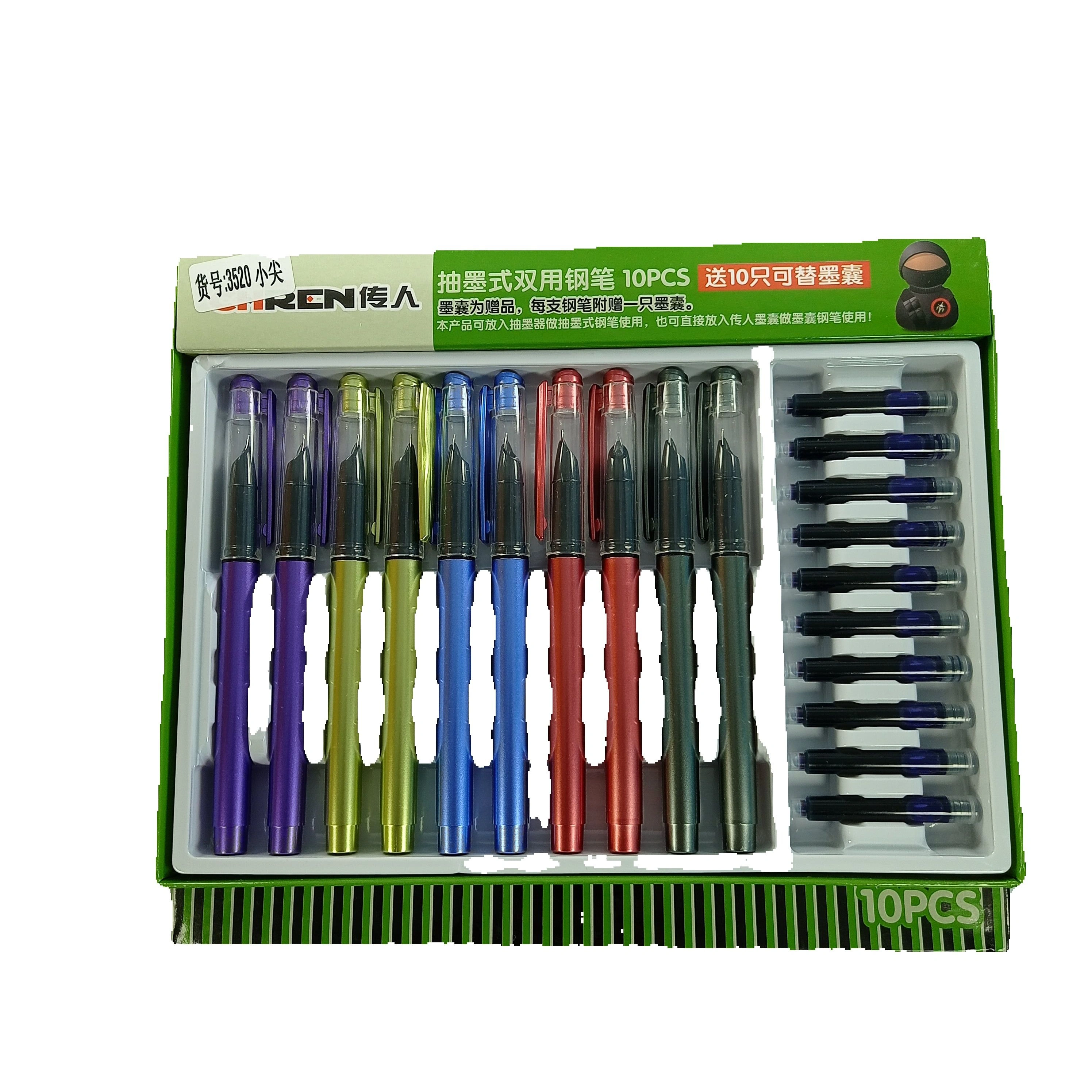 Draw ink Double use pen with bullet ink (Pack of 10 pcs)