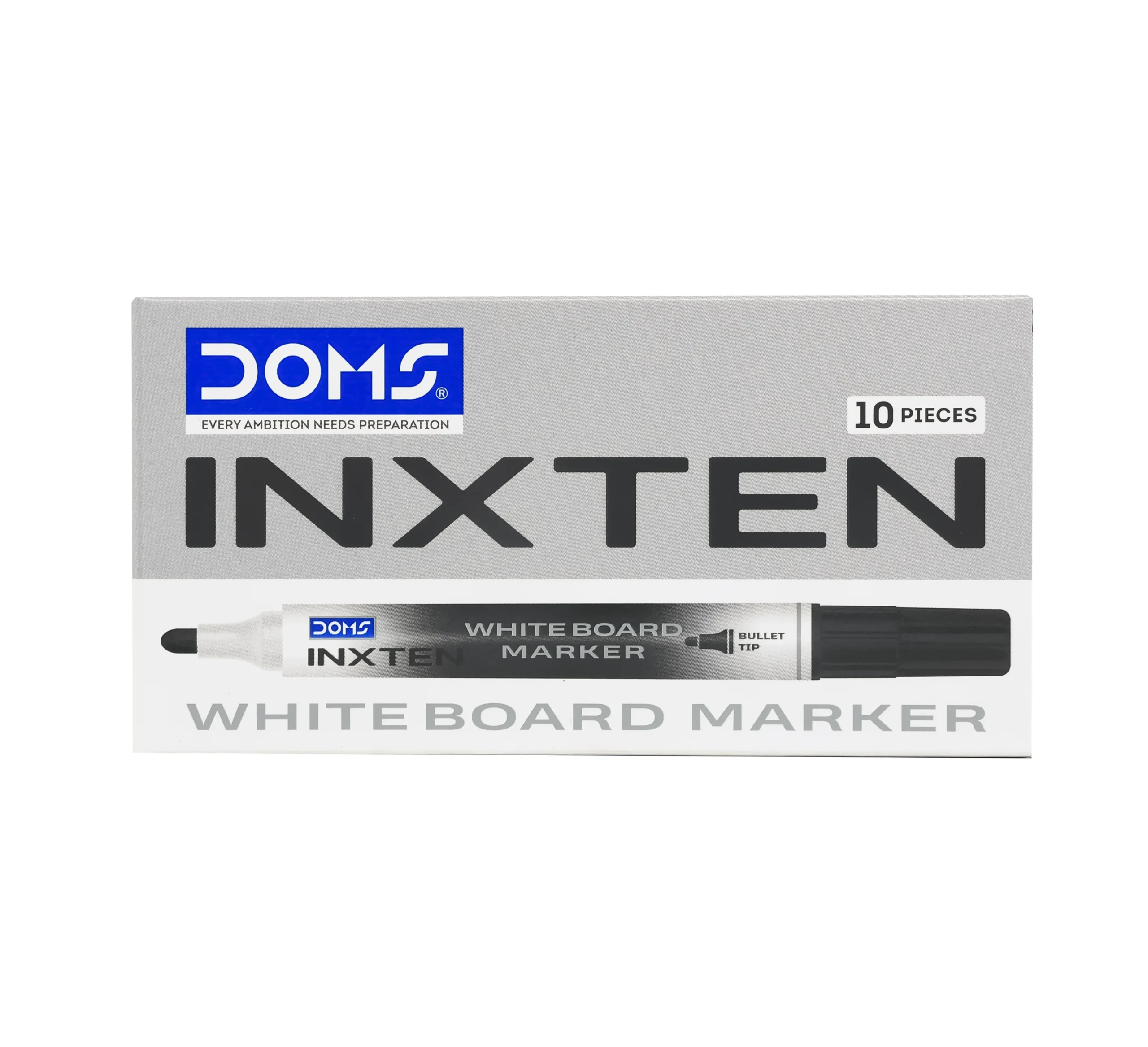 DOMS INXTEN BOARD MARKER BLACK- 10 PCS PACK