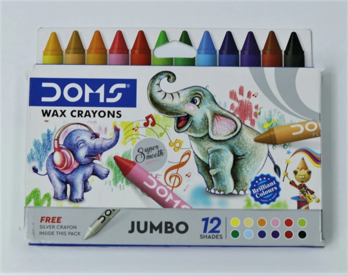 Multicolor Doms wax Crayons 12 Shades