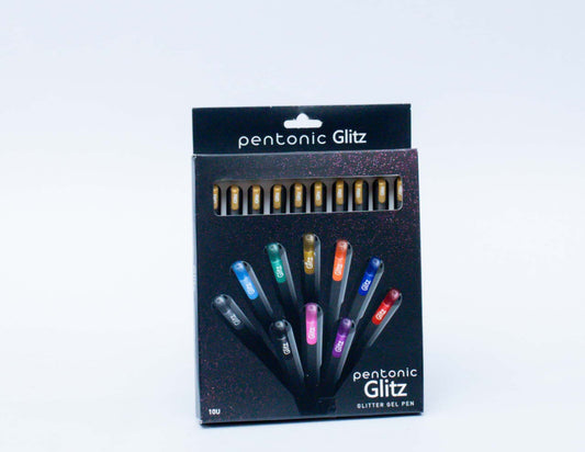 Pentonic Glitz Glitter Gel Pen (Pack of 10)