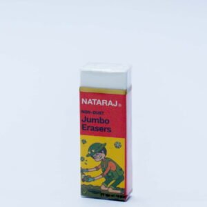Nataraj Non-Dust Jumbo Eraser | Large Size | Soft Rubber | Clean & Smooth Erasing | For School & Office