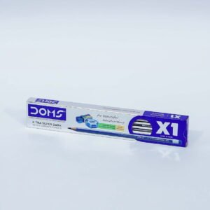 DOMS X-Tra Super Dark Graphite Pencils – Smooth & Dark Writing, Strong HB/2 Lead (Pack of 10)