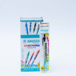 Hauser Checkers Mechanical Pencil 0.7 mm – German Technology for Smooth & Precise Writing (Pack of 10)