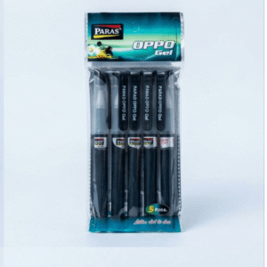 Paras Oppo Gel Pen – Smooth Writing Blue Ink Gel Pen (Pack of 5)